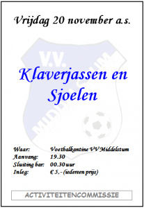 Klaverjassen 20 november 2015